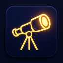 icon_business_telescope_glow_effect icon preview