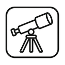 icon_business_telescope_line_art icon preview