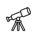 icon_business_telescope_minimal_outline icon preview