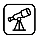 icon_business_telescope_monochrome icon preview