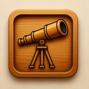 icon_business_telescope_wooden icon preview