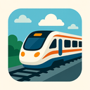 icon_business_train_flat_design icon preview