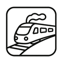 icon_business_train_minimal_outline icon preview