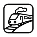icon_business_train_monochrome icon preview