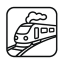 icon_business_train_outline icon preview