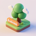 icon_business_tree_3d_isometric icon preview