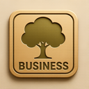 icon_business_tree_embossed icon preview