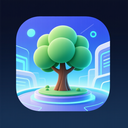 icon_business_tree_futuristic icon preview