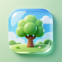 icon_business_tree_glassy icon preview