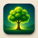 icon_business_tree_glow_effect icon preview