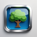 icon_business_tree_metallic icon preview