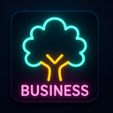 icon_business_tree_neon icon preview