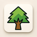 icon_business_tree_sharp_edges icon preview