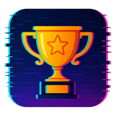 icon_business_trophy_digital_glitch icon preview