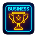 icon_business_trophy_neon icon preview