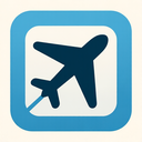 icon_communication_airplane_asymmetrical icon preview