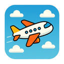 icon_communication_airplane_cartoon icon preview
