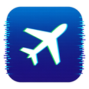 icon_communication_airplane_digital_glitch icon preview