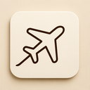 icon_communication_airplane_elegant icon preview