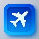 icon_communication_airplane_futuristic icon preview