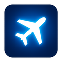 icon_communication_airplane_glow_effect icon preview