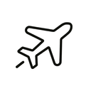 icon_communication_airplane_minimal_outline icon preview
