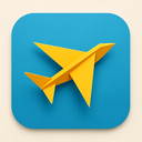 icon_communication_airplane_origami icon preview