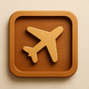 icon_communication_airplane_wooden icon preview