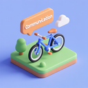icon_communication_bicycle_3d_isometric icon preview