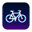 icon_communication_bicycle_digital_glitch icon preview