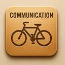 icon_communication_bicycle_embossed icon preview