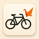 icon_communication_bicycle_origami icon preview
