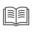 icon_communication_book_minimal_outline icon preview
