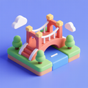 icon_communication_bridge_3d_isometric icon preview