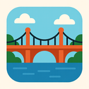 icon_communication_bridge_flat_design icon preview