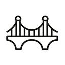 icon_communication_bridge_line_art icon preview
