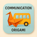 icon_communication_bus_origami icon preview