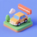 icon_communication_car_3d_isometric icon preview