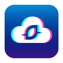 icon_communication_cloud_digital_glitch icon preview