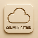 icon_communication_cloud_embossed icon preview