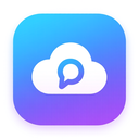 icon_communication_cloud_gradient icon preview