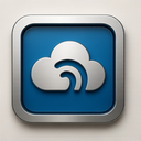 icon_communication_cloud_metallic icon preview