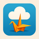icon_communication_cloud_origami icon preview