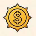 icon_communication_coin_sharp_edges icon preview