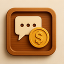 icon_communication_coin_wooden icon preview