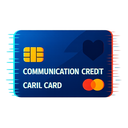icon_communication_credit_card_digital_glitch icon preview