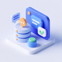 icon_communication_database_3d_isometric icon preview