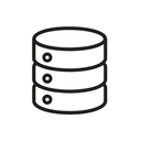 icon_communication_database_minimal_outline icon preview