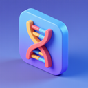 icon_communication_dna_strand_3d_isometric icon preview