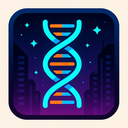 icon_communication_dna_strand_cyberpunk icon preview
